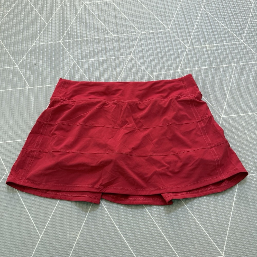 Lululemon Pace Rival Skirt (Tall) *4-way Stretch 15" Size 10 Red LW8A79T